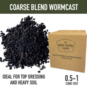 Microbe-rich worm castings, or vermicast, blended with screened vermicompost for soil health and restoration. From the Worm Casting Co.