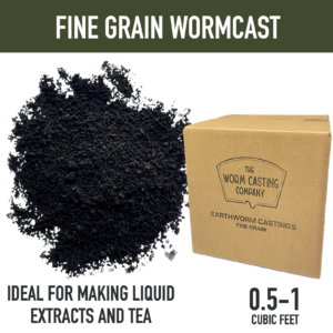 Microbe-rich fine grain worm castings, or vermicast, for soil health and restoration.